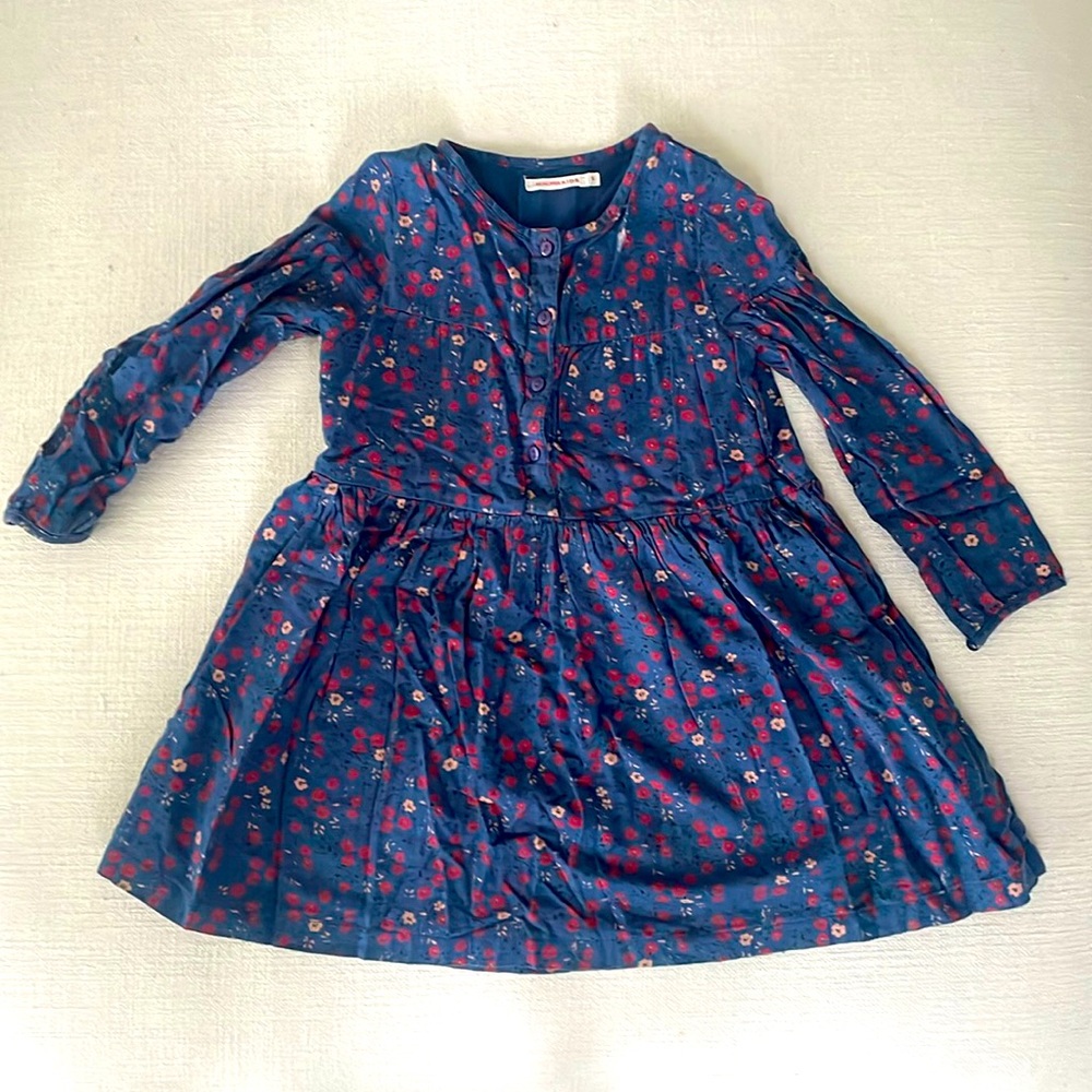 Girls floral Monoprix Kids cotton dress from France, size 5